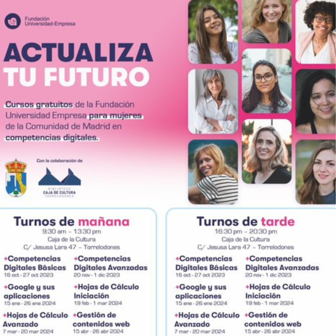 Torrelodones organiza cursos gratuitos dirigidos a mujeres, basados en competencias digitales