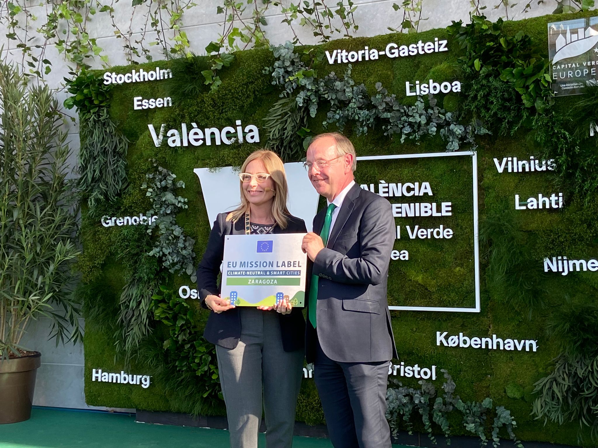 Zaragoza recibe el sello de la misión de ciudades climáticamente neutras. Noticia. Ayuntamiento de Zaragoza
