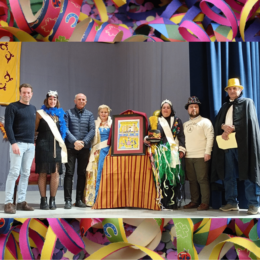 Ambiente festivo y carnavalero en la presentación del “Cartel”, el “Pregón” y la “Coronación de las Diosas y Damas” del Carnaval 2024.