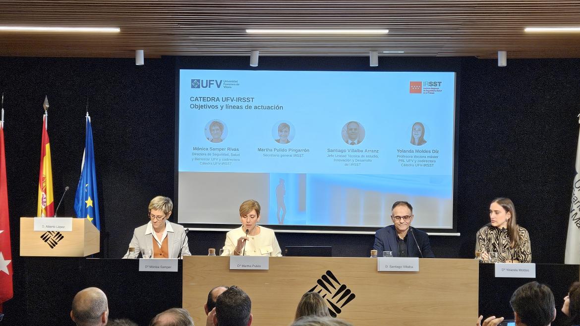 El IRSST y la Universidad Francisco de Vitoria presentan su Cátedra en I+D+i
