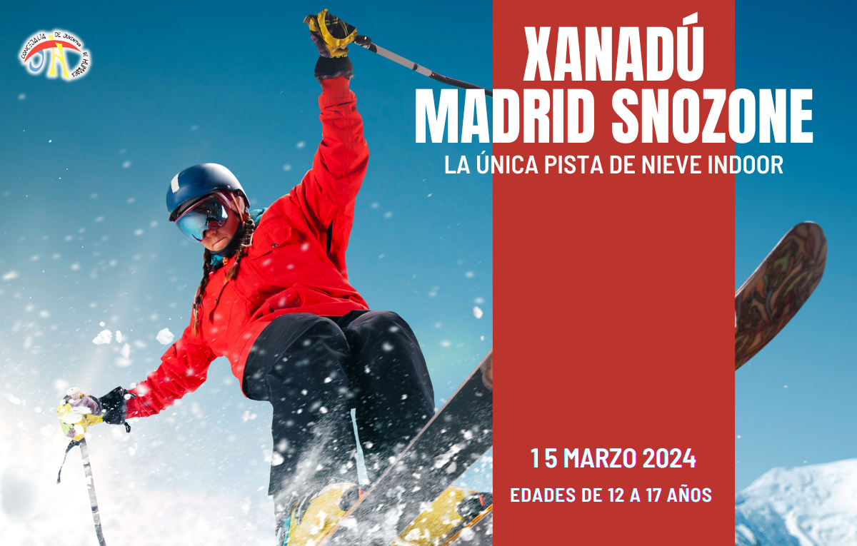 Inscripciones abiertas para la excursión de adolescentes a SnoZone Madrid, en el Centro Comercial Intu Xanadú