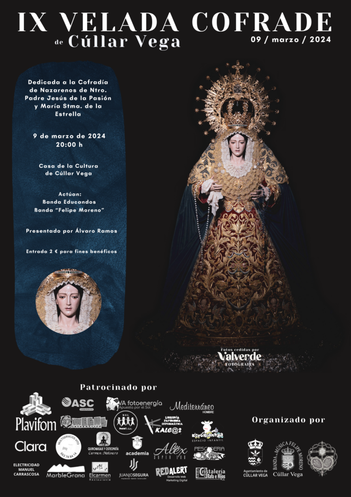 La Casa de la Cultura de Cúllar Vega acoge este sábado la IX Velada Cofrade de la localidad