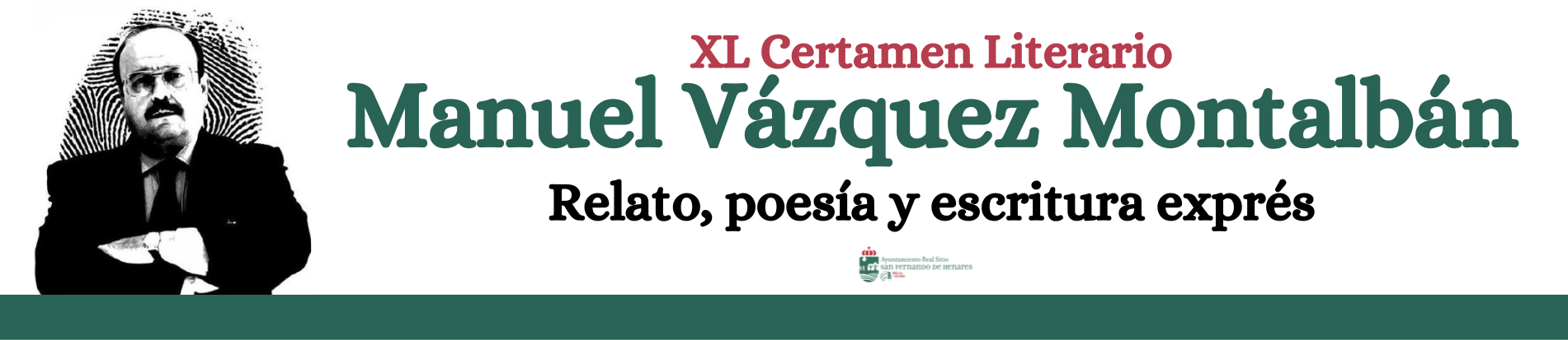 La Concejalía de Cultura convoca la XL Edición del Certamen Literario ‘Manuel Vázquez Montalbán’