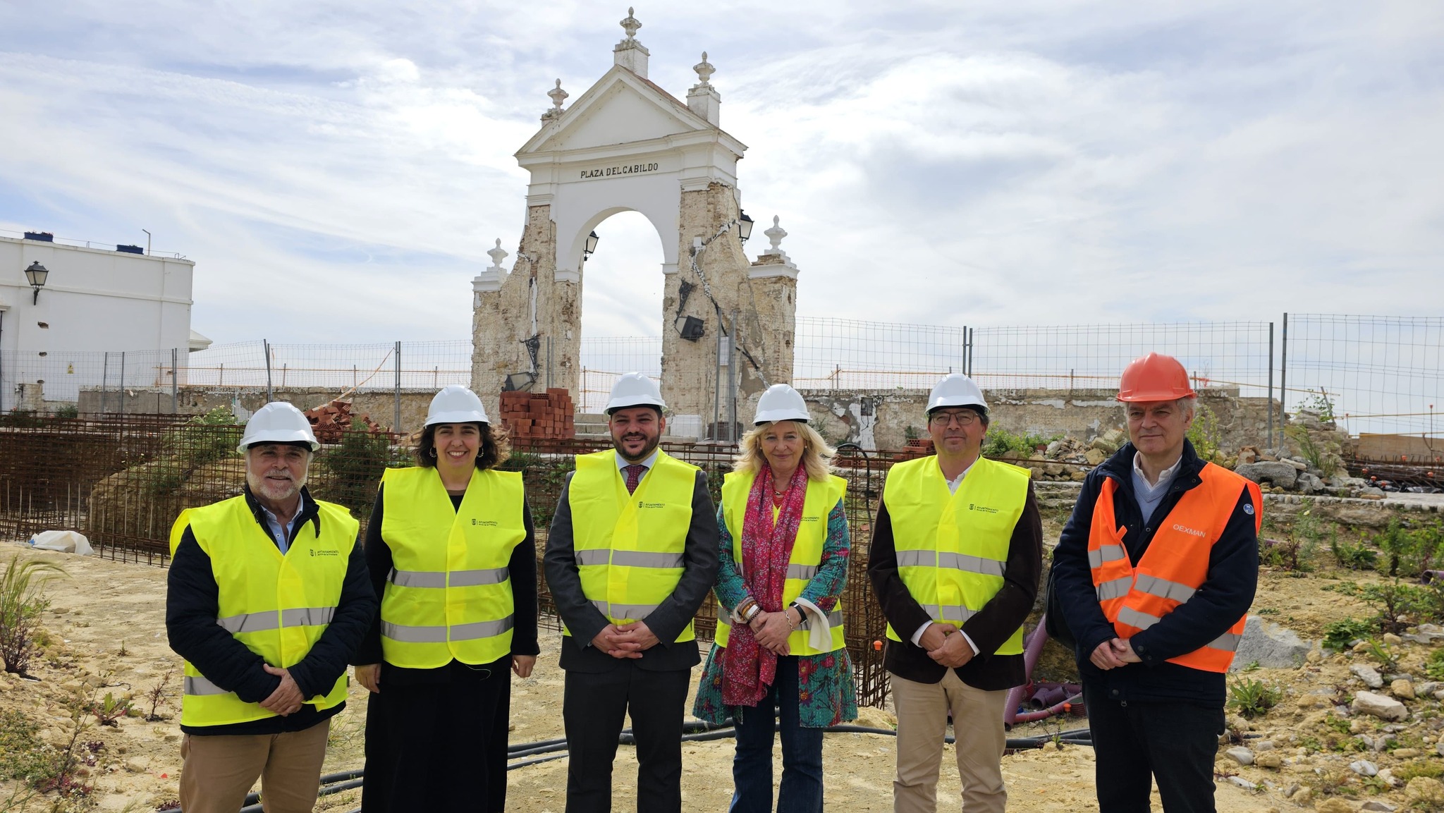 La Junta inicia una obra de emergencia en la plaza del Cabildo de Arcos de la Frontera