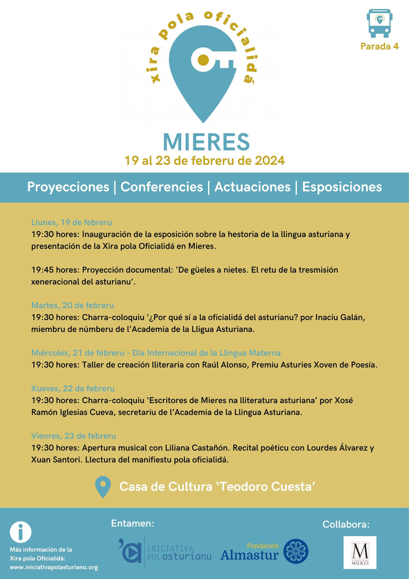 La Xira pola Oficialidá llega a Mieres