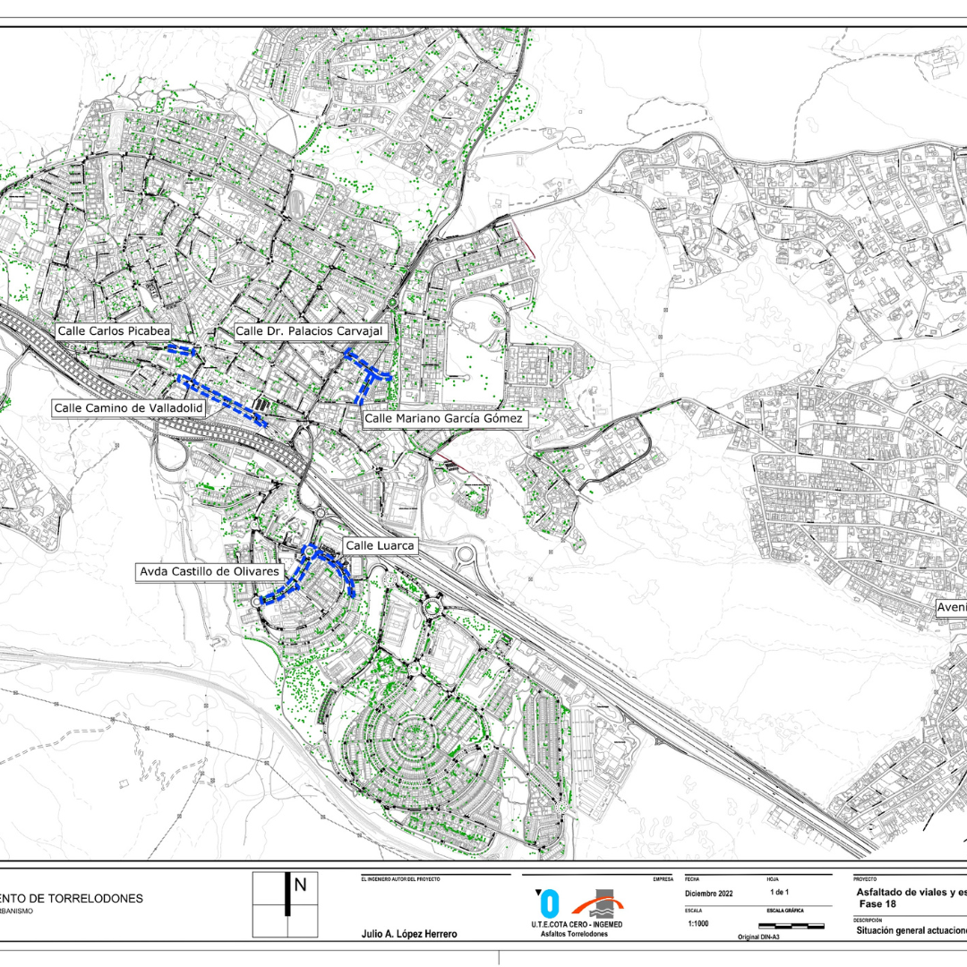 Siete calles de Torrelodones afectadas por las obras de asfaltado