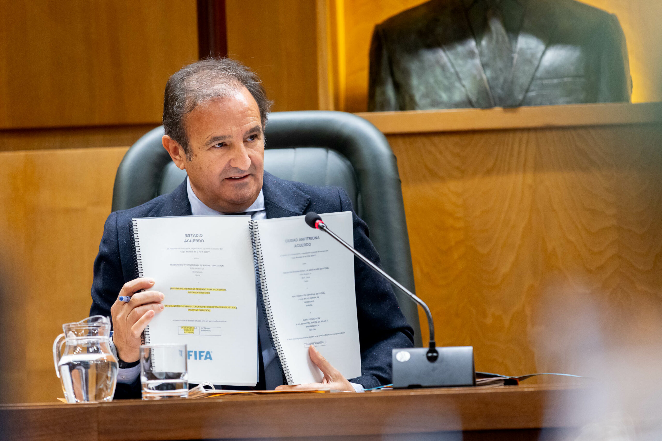Zaragoza da un nuevo paso para reafirmar su compromiso con la candidatura para ser sede del Mundial 2030. Noticia. Ayuntamiento de Zaragoza