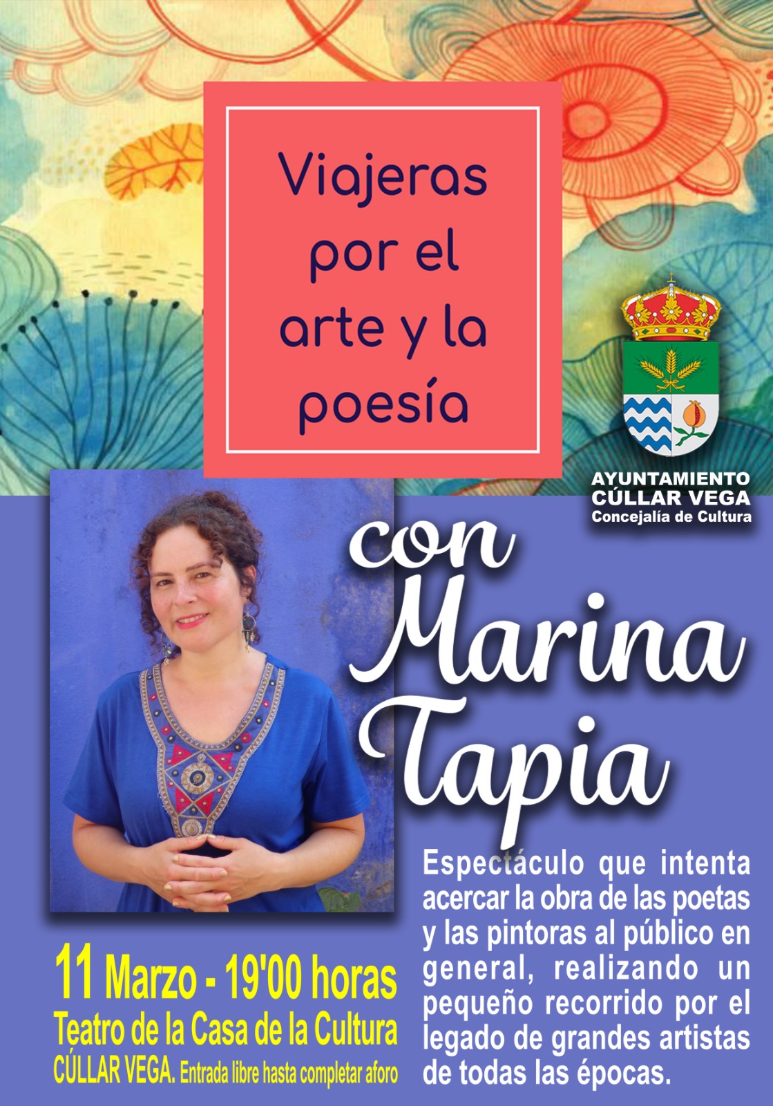 "Viajeros por el arte y la poesía" con Marina Tapia