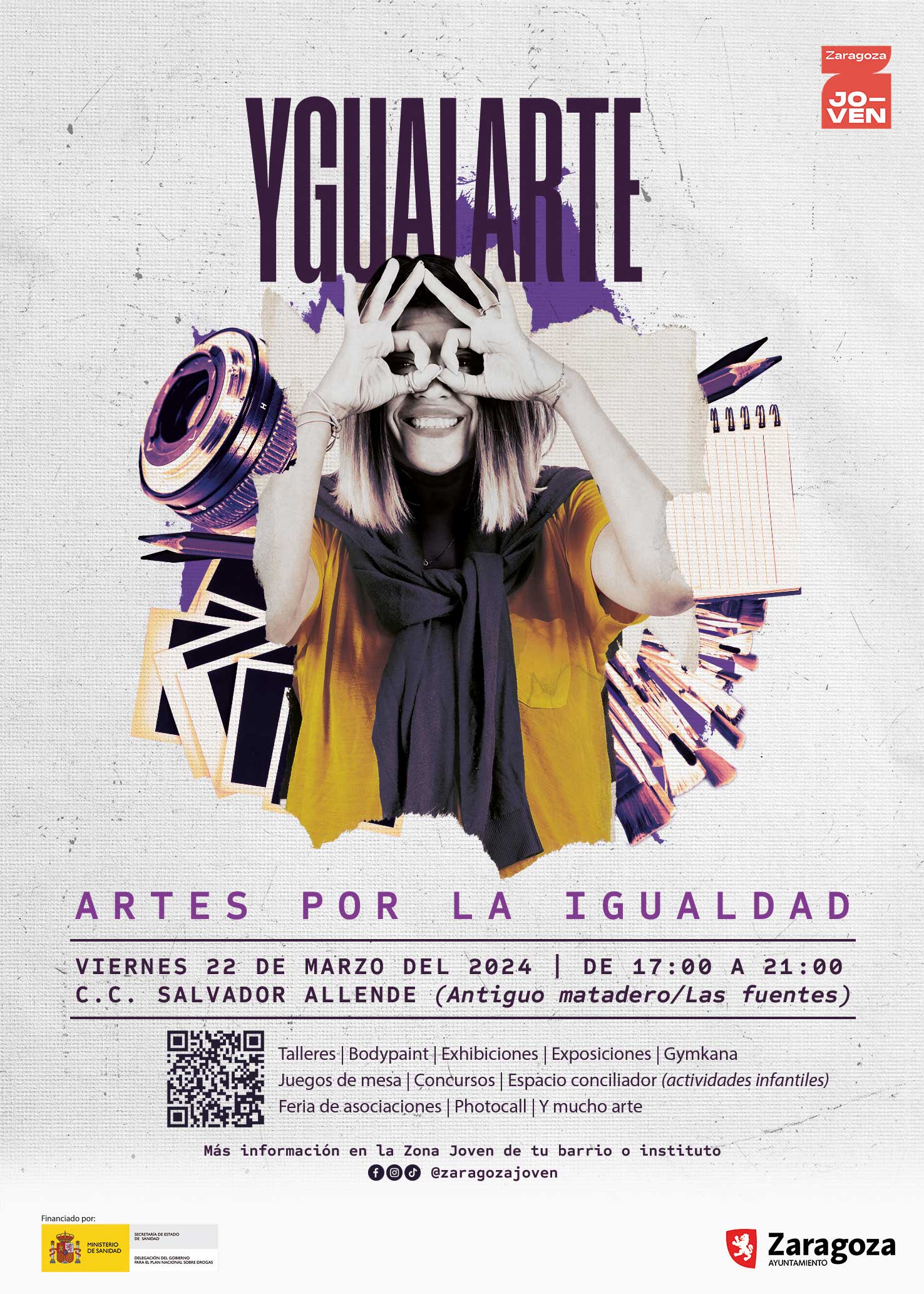 Ygualarte reunirá a jóvenes en una jornada de talleres y actividades en torno a la igualdad. Noticia. Ayuntamiento de Zaragoza